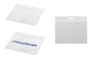 Porte badge personnalisable transparent