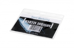 Porte badge personnalisable transparent