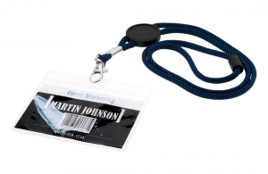 Porte badge personnalisable transparent