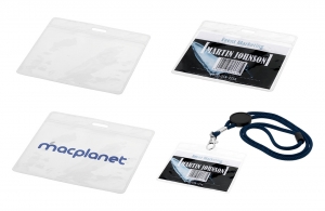 Porte badge personnalisable transparent