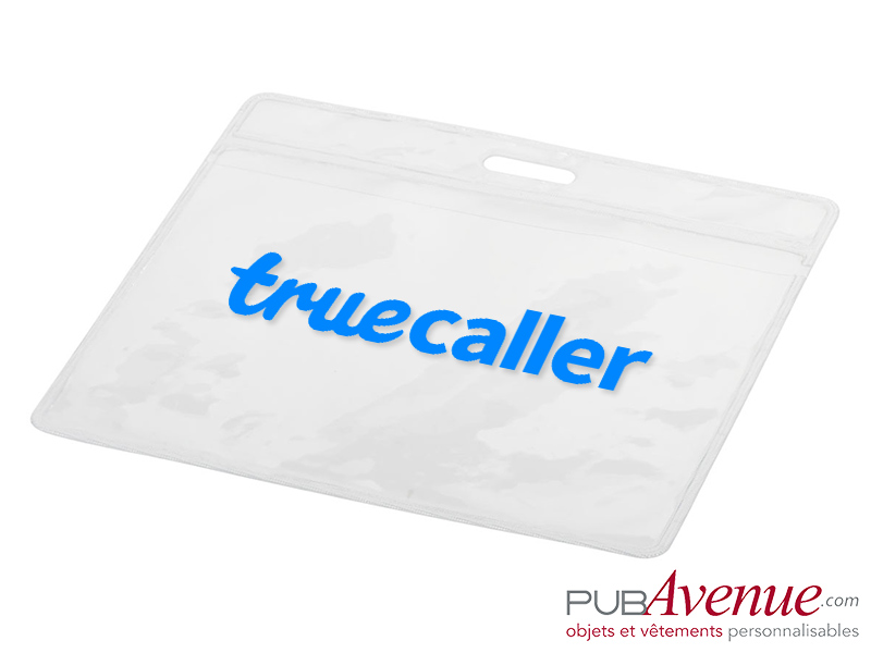 Porte badge publicitaire transparent Porte badge publicitaire transparent