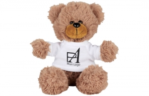 Peluche doudou personnalisé logo texte publicitaire 