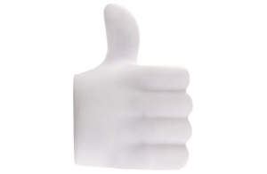 Pouce anti-stress publicitaire en mousse
