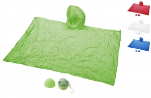 Poncho de pluie à capuche publicitaire personnalisable pas cher 