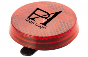 Lampe réfléchissante personnalisée sécurité routière logo publicitaire pas cher 