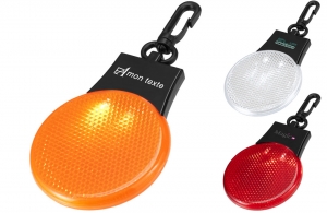 Lampe catadioptre LED personnalisée sécurité routière logo publicitaire 