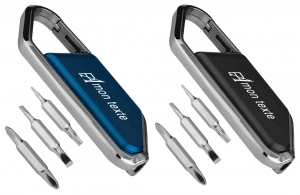 Tournevis mousqueton personnalisé multifonction cadeau publicitaire goodies pro 
