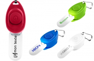 Lampe fermeture zip personnalisée sécurité routière logo publicitaire pas cher 
