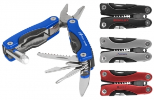 Pince multifonction personnalisable lampe 8 outils 