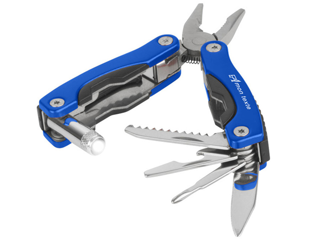 pince multifonction personnalisée bleue
