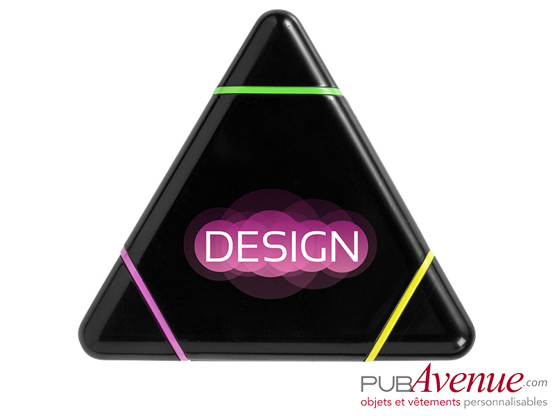 Surligneur triangle feutre fluo personnalisable Surligneur triangle feutre fluo personnalisable