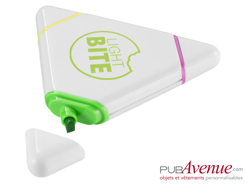 Surligneur triangle personnalisable feutre fluo Surligneur triangle personnalisable feutre fluo