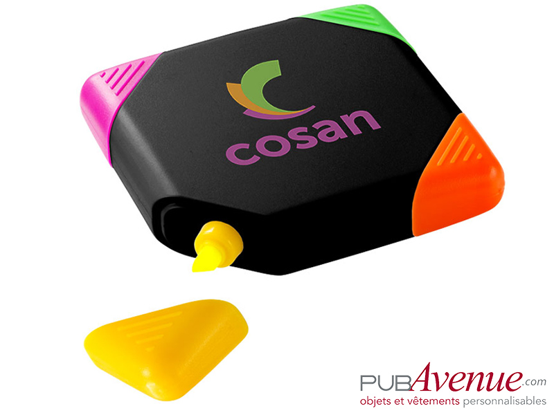 Surligneur carré personnalisable feutre fluo Surligneur carré personnalisable feutre fluo