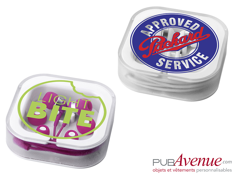 écouteurs personnalisables avec boîte écouteurs personnalisables avec boîte