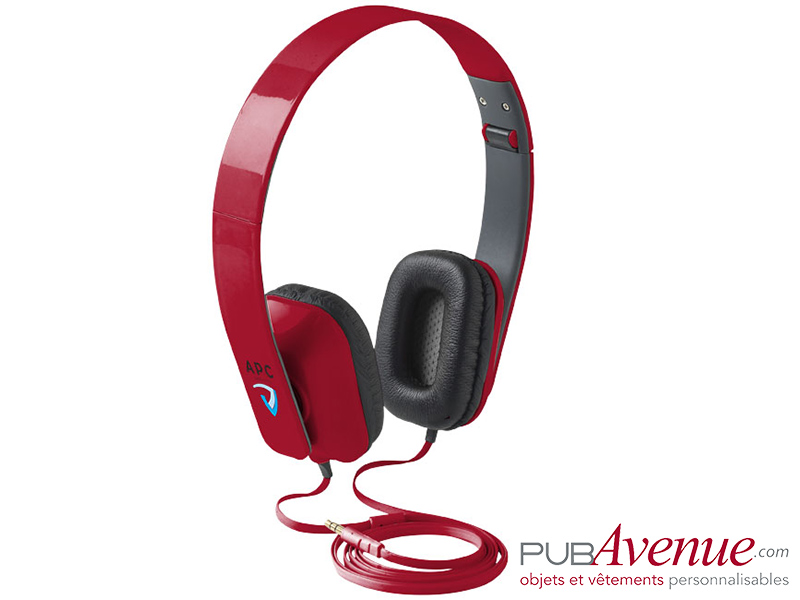 Casque pliable audio publicitaire Casque pliable audio publicitaire