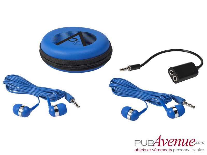 Set écouteurs audio personnalisé répartiteur Set écouteurs audio personnalisé répartiteur