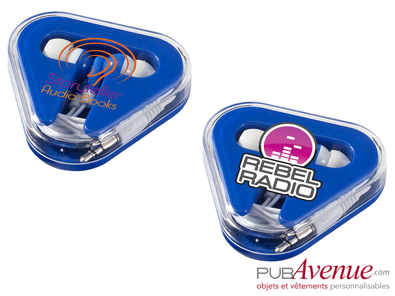 Écouteurs audio boîte triangle personnalisés Écouteurs audio boîte triangle personnalisés