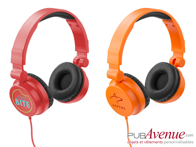 Casque audio réglable personnalisable Casque audio réglable personnalisable