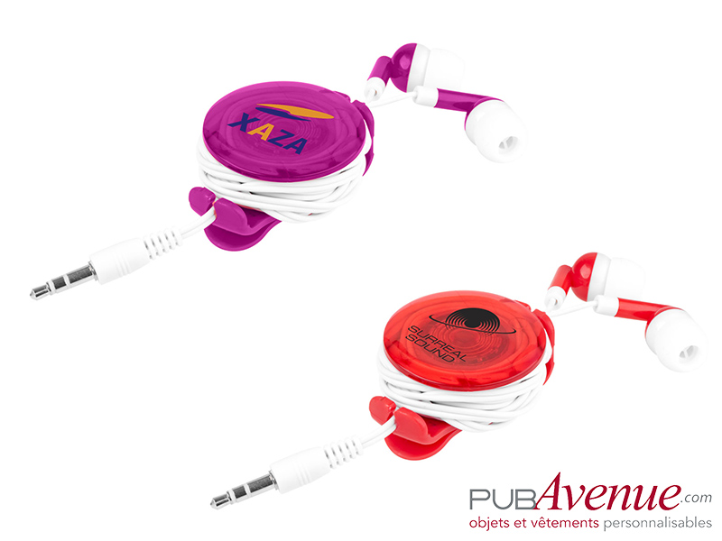 Écouteurs audio personnalisables lumineux Écouteurs audio personnalisables lumineux