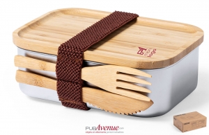 Lunch box boîte repas en acier inoxydable hermétique publicitaire personnalisée 