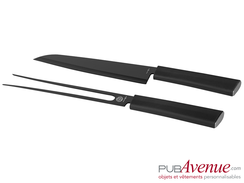 Set couteau fourchette publicitaire à découper Set couteau fourchette publicitaire à découper