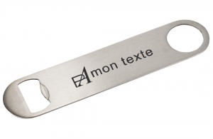 Ouvre-bouteille personnalisé décapsuleur logo texte publicitaire 