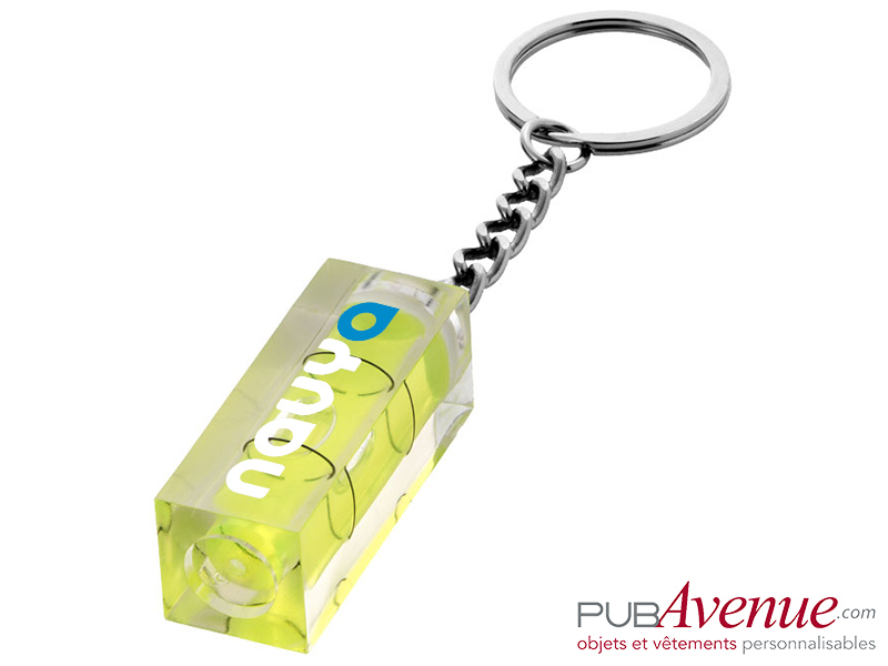 Porte-clés niveau personnalisable Porte-clés niveau personnalisable