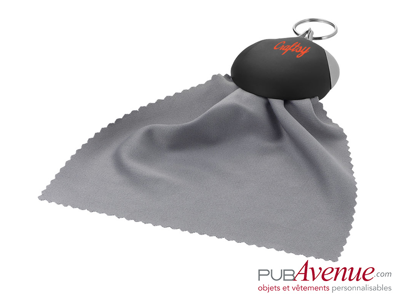 Porte-clés essuie-lunettes personnalisable Porte-clés essuie-lunettes personnalisable