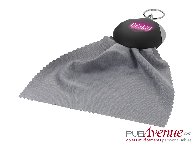 Porte-clés personnalisable essuie-lunettes Porte-clés personnalisable essuie-lunettes