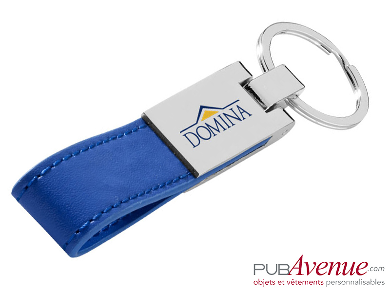Porte-clés cuir personnalisé plaque métal Porte-clés cuir personnalisé plaque métal