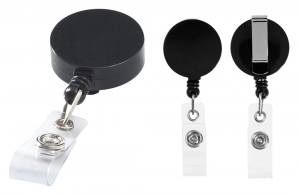 Porte badge enrouleur personnalisable clip