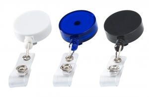 Porte badge enrouleur personnalisable clip