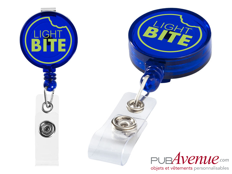 Porte badge enrouleur personnalisé clip Porte badge enrouleur personnalisé clip