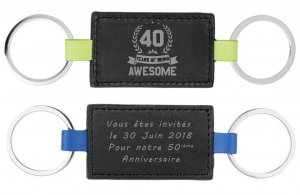 Porte clés personnalisé anniversaire cadeau pas cher