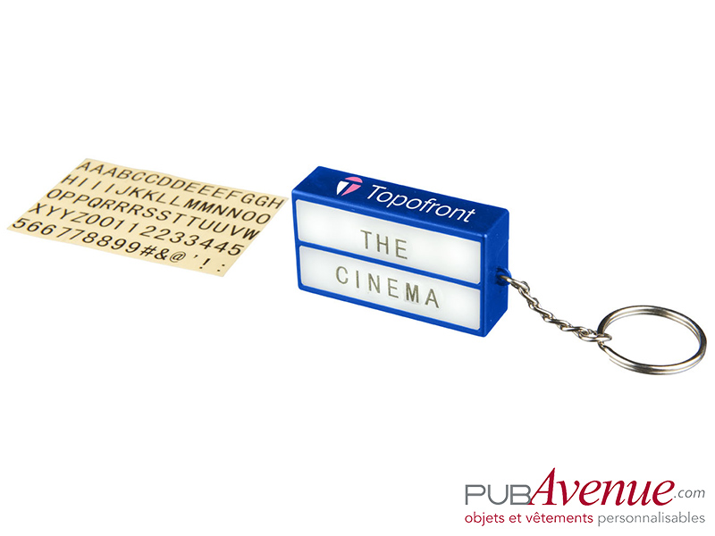 Porte-clés lampe cinéma personnalisé Porte-clés lampe cinéma personnalisé