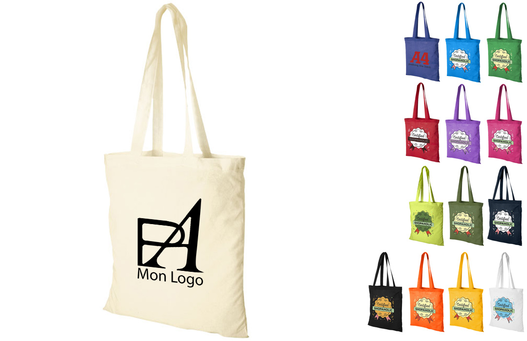 Tote bag publicitaire personnalisé pas cher en toile de coton