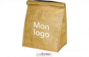 Grand sac isotherme de livraison effet papier kraft