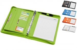 Conférencier classeur zippé a4 Ebony à personnaliser 