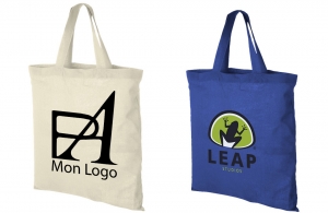 Grand sac tote bag en coton 38cm x 42cm