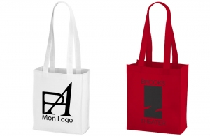 Tote bag non tissé avec soufflet 25cm x 20cm