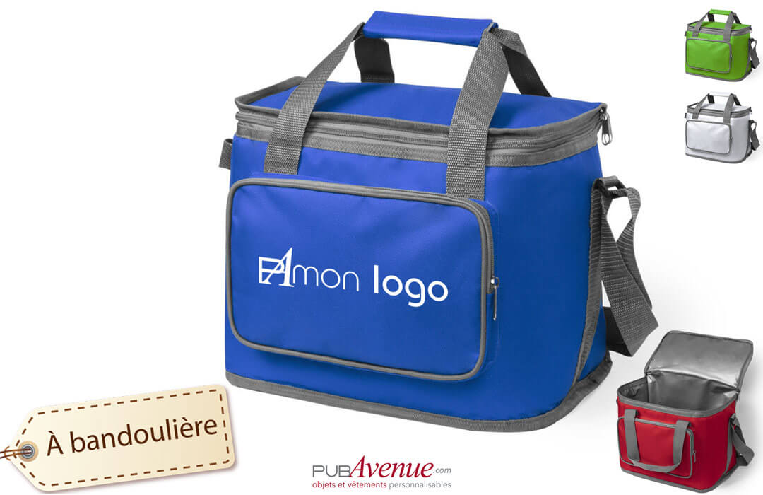 Sac glacière isotherme souple à bandoulière personnalisable