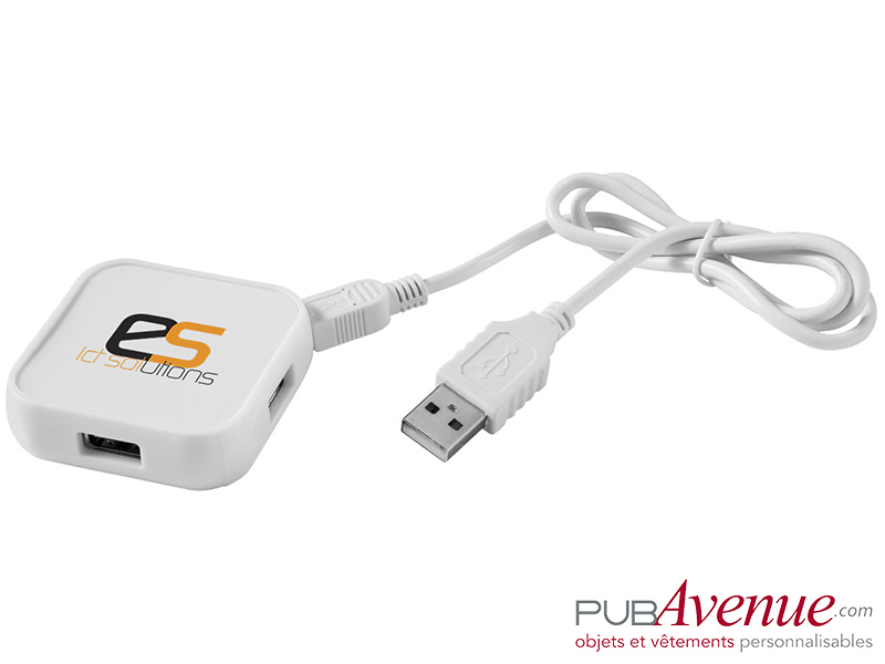 Hub carré personnalisé 4 ports USB Hub carré personnalisé 4 ports USB