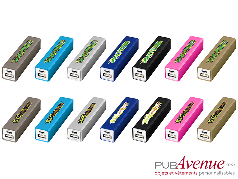 Batterie externe 2200mAh personnalisable Batterie externe 2200mAh personnalisable