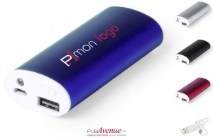 Powerbank se secours personnalisé logo texte publicitaire 