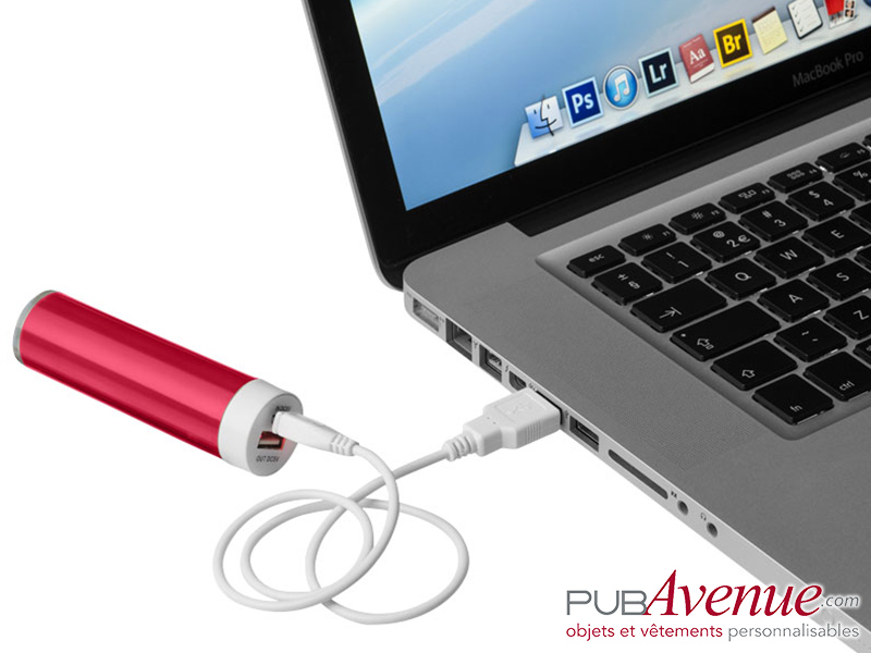 Powerbank cylindrique personnalisable 2200 mAh Powerbank cylindrique personnalisable 2200 mAh