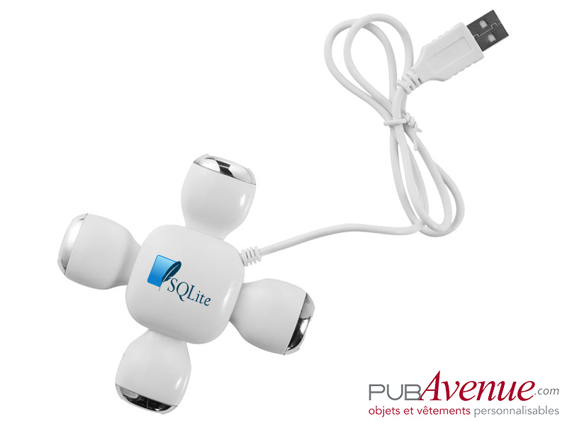 Hub flexible publicitaire 4 ports USB Hub flexible publicitaire 4 ports USB