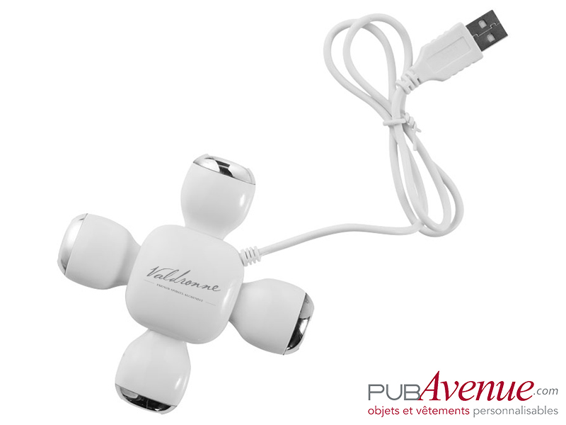 Hub flexible 4 ports USB personnalisé Hub flexible 4 ports USB personnalisé