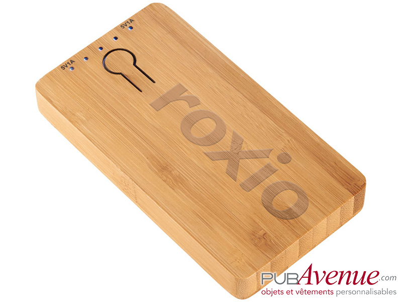 Powerbank personnalisable en bois 5000 mAh Powerbank personnalisable en bois 5000 mAh
