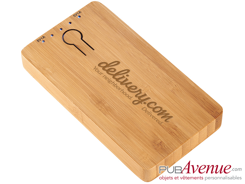 Powerbank en bois 5000 mAh personnalisé Powerbank en bois 5000 mAh personnalisé
