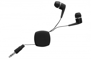 Écouteurs audio personnalisés rétractables
